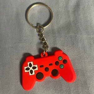 Red Game Controller Keychain